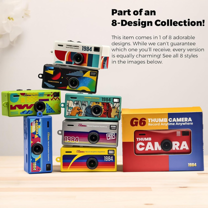 Mini Cámara Retro 1984 – Full HD, Flash y Gran Angular