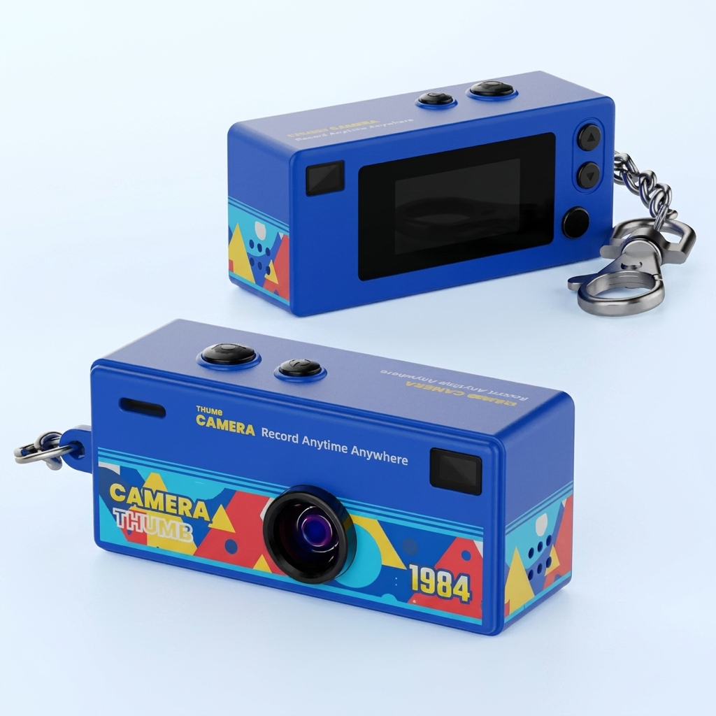 Mini Cámara Retro 1984 – Full HD, Flash y Gran Angular + Tarjeta SD 32GB + USB