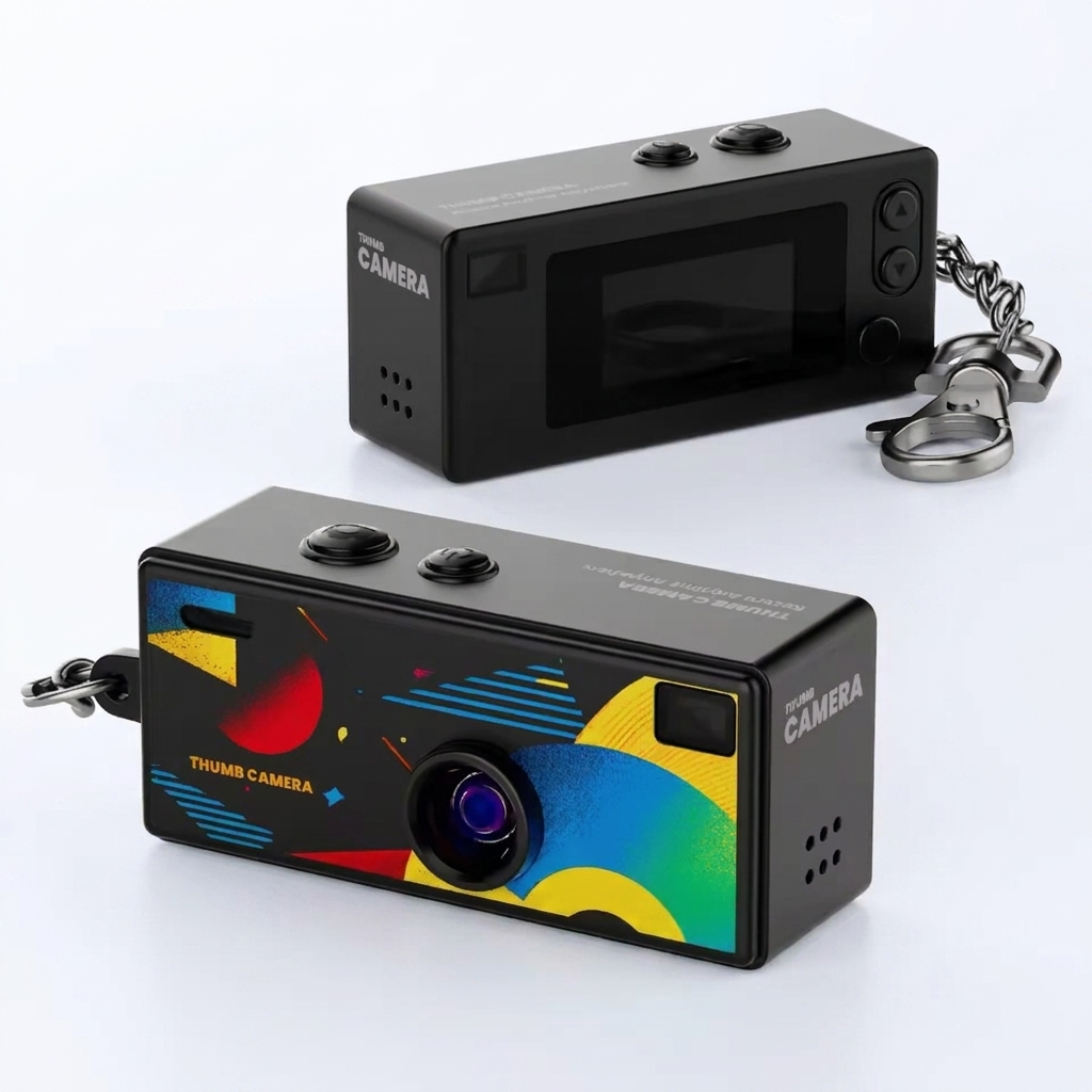 Mini Cámara Retro 1984 – Full HD, Flash y Gran Angular + Tarjeta SD 32GB + USB